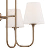 Crystorama Keenan 28'' Chandelier in Vibrant Gold - Additional View