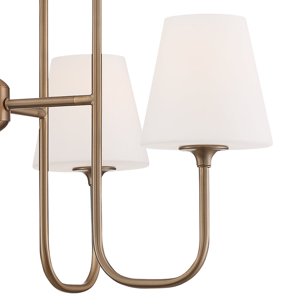 Crystorama Keenan 28'' Chandelier in Vibrant Gold - Additional View