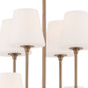 Crystorama Keenan 28'' Chandelier in Vibrant Gold - Additional View