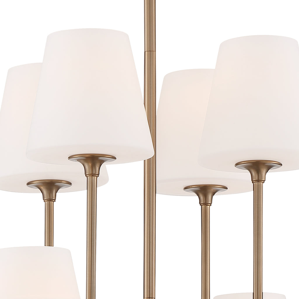 Crystorama Keenan 28'' Chandelier in Vibrant Gold - Additional View