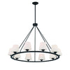 Crystorama Keenan 42'' Chandelier in Matte Black - Additional View