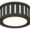 Crystorama Kendal 9.5'' Flush Mount in Black Forged - Additional View