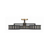 Crystorama Kendal 29.25'' Semi Flush Mount in Vibrant Gold + Black Forged - Additional View