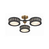 Crystorama Kendal 29.25'' Semi Flush Mount in Vibrant Gold + Black Forged - Additional View