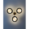 Crystorama Kendal 29.25'' Semi Flush Mount in Vibrant Gold + Black Forged - Additional View