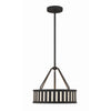 Crystorama Kendal 15.5'' Chandelier in Black Forged - Additional View
