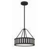 Crystorama Kendal 15.5'' Chandelier in Black Forged - Additional View