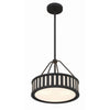 Crystorama Kendal 15.5'' Chandelier in Black Forged - Additional View