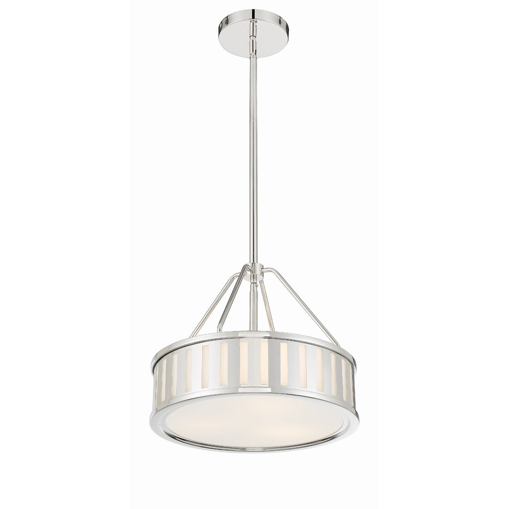 Crystorama Kendal 15.5'' Chandelier in Polished Nickel - Additional View