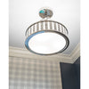 Crystorama Kendal 15.5'' Chandelier in Polished Nickel - Lifestyle View
