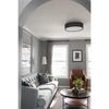 Crystorama Kendal 22.5'' Flush Mount in Black Forged - Lifestyle View