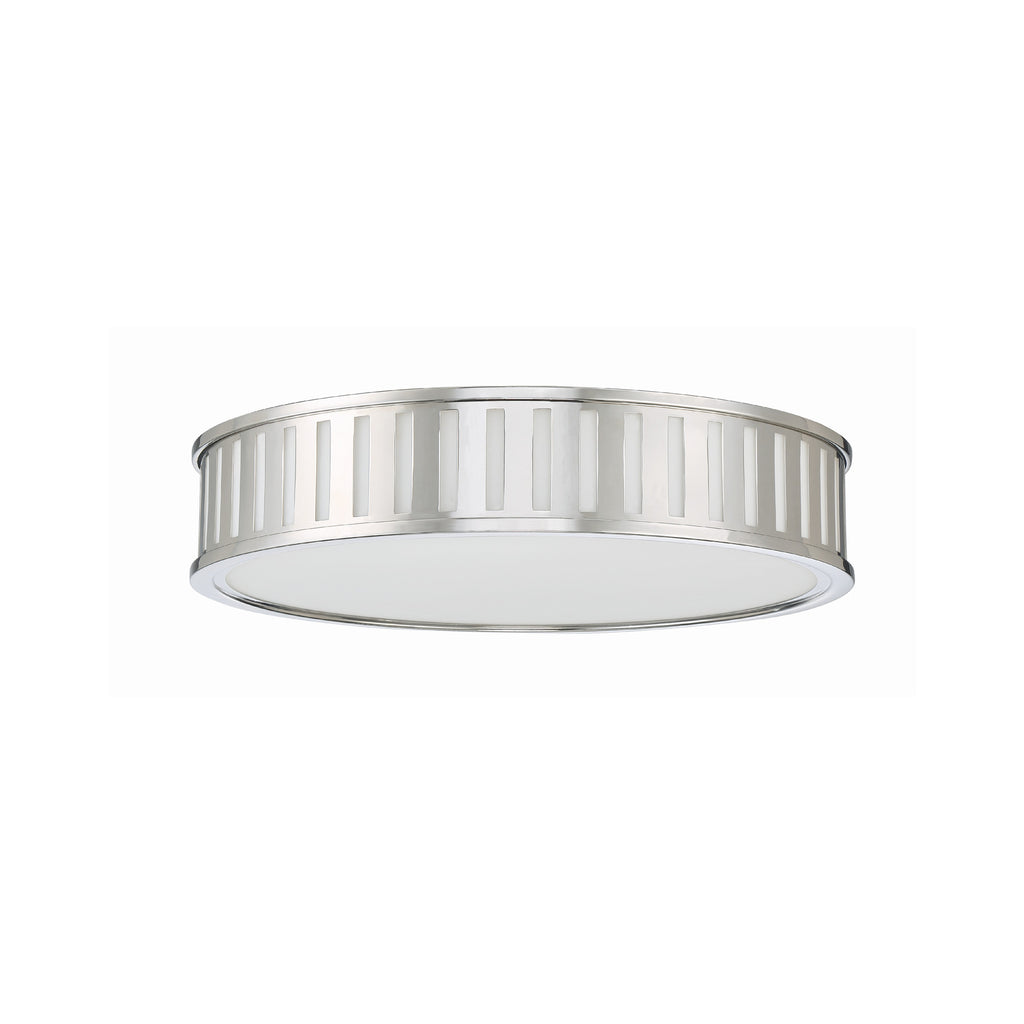 Crystorama Kendal 22.5'' Flush Mount in Polished Nickel - Additional View