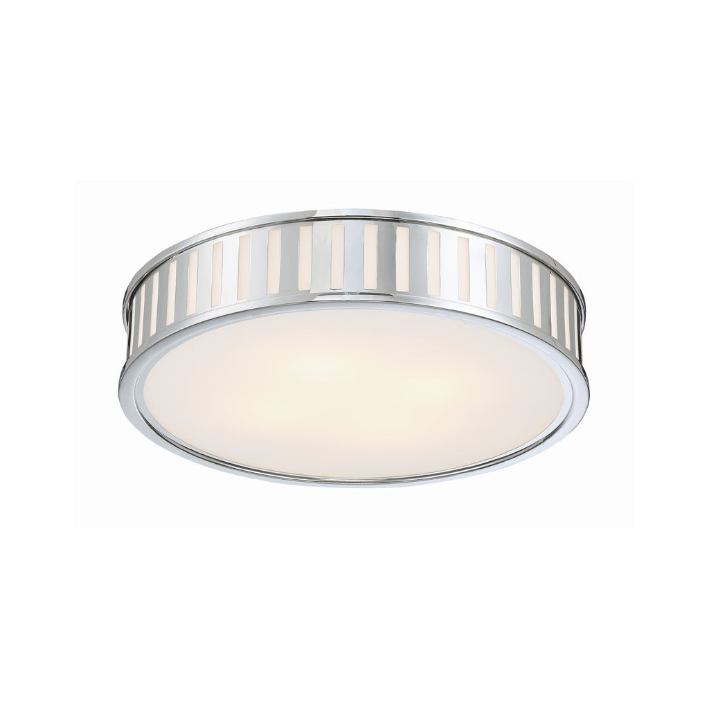 Crystorama Kendal 22.5'' Flush Mount in Polished Nickel - Additional View