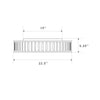 Crystorama Kendal 22.5'' Flush Mount - Product Dimensions