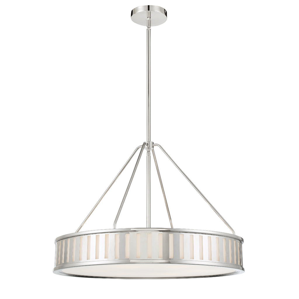 KEN-8306-PN Kendal 6 Light Chandelier | Main Image