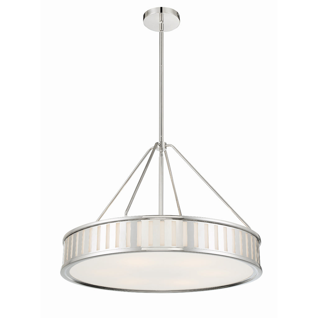 Crystorama Kendal 28'' Chandelier in Polished Nickel - Additional View