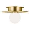 KF1001BBS Nodes 1 Light Semi Flush | Alternate Image