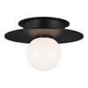 KF1001MBK Nodes 1 Light Semi Flush | Main Image