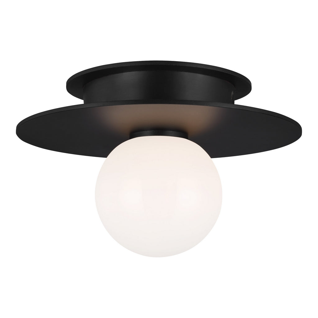 KF1001MBK Nodes 1 Light Semi Flush | Main Image