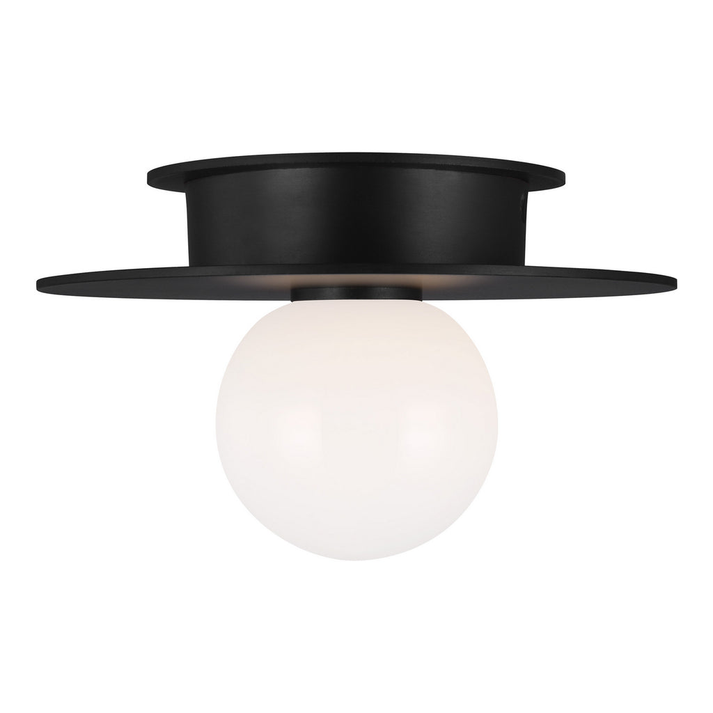 KF1001MBK Nodes 1 Light Semi Flush | Alternate Image
