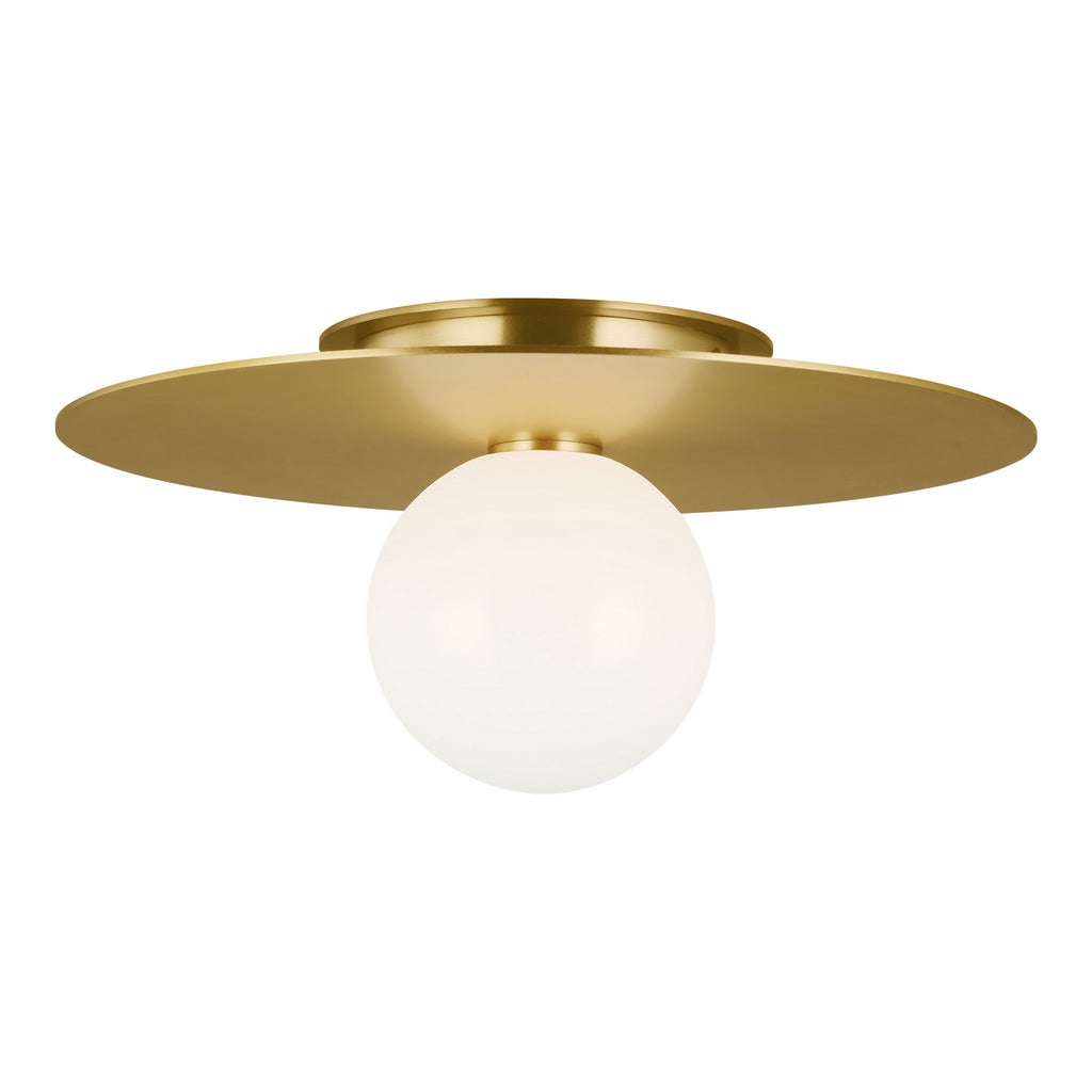 KF1011BBS Nodes 1 Light Semi Flush | Main Image
