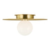KF1011BBS Nodes 1 Light Semi Flush | Alternate Image