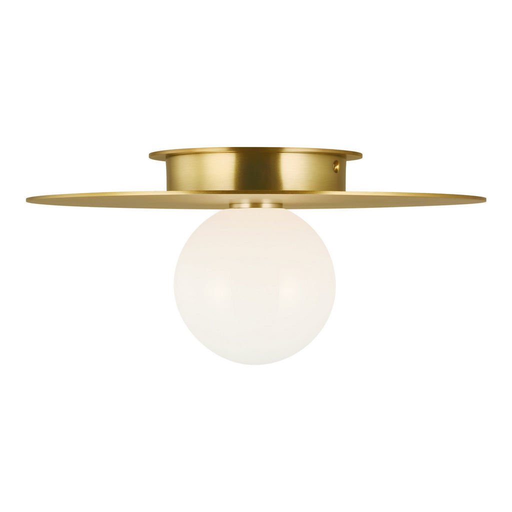 KF1011BBS Nodes 1 Light Semi Flush | Alternate Image
