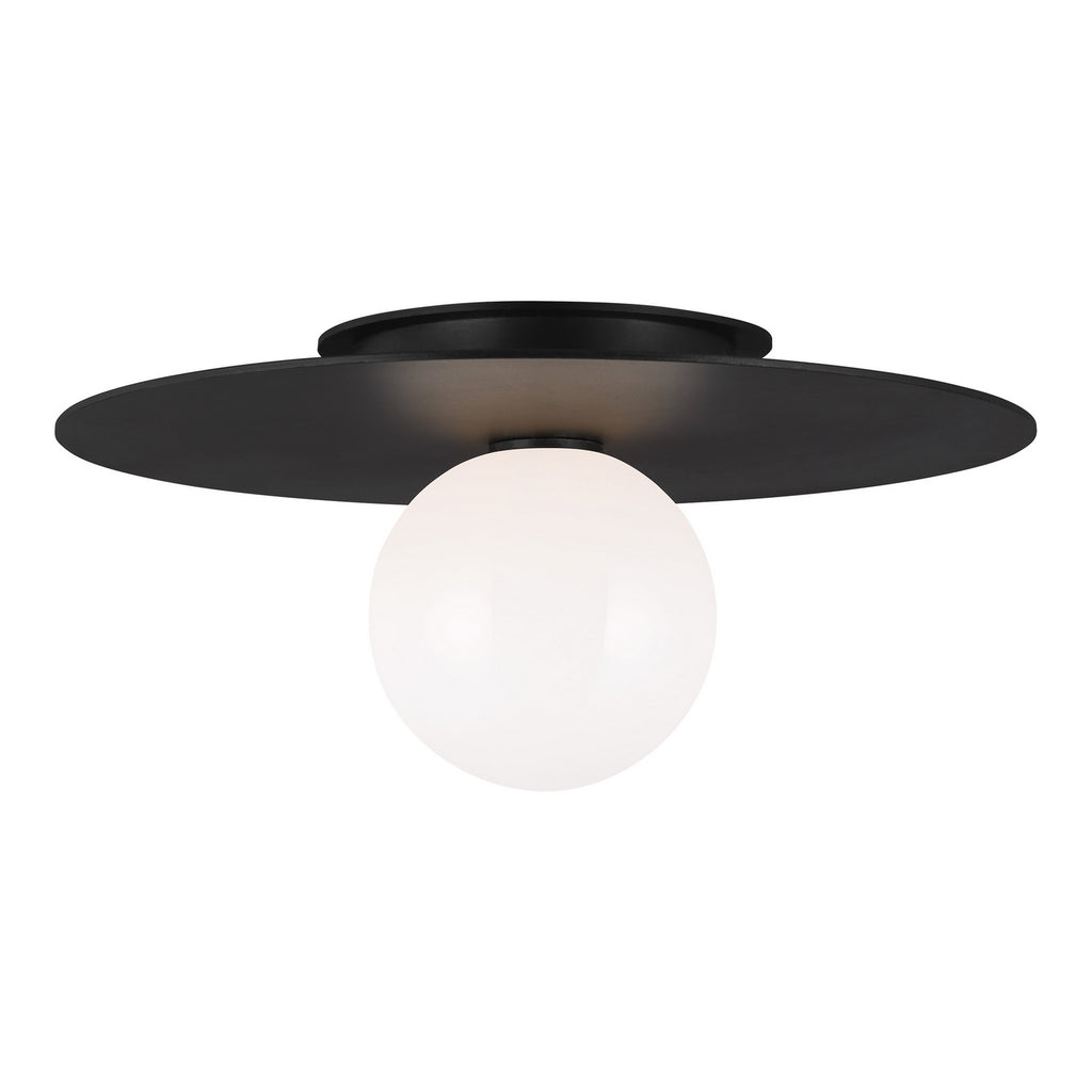 KF1011MBK Nodes 1 Light Semi Flush | Main Image