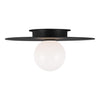 KF1011MBK Nodes 1 Light Semi Flush | Alternate Image
