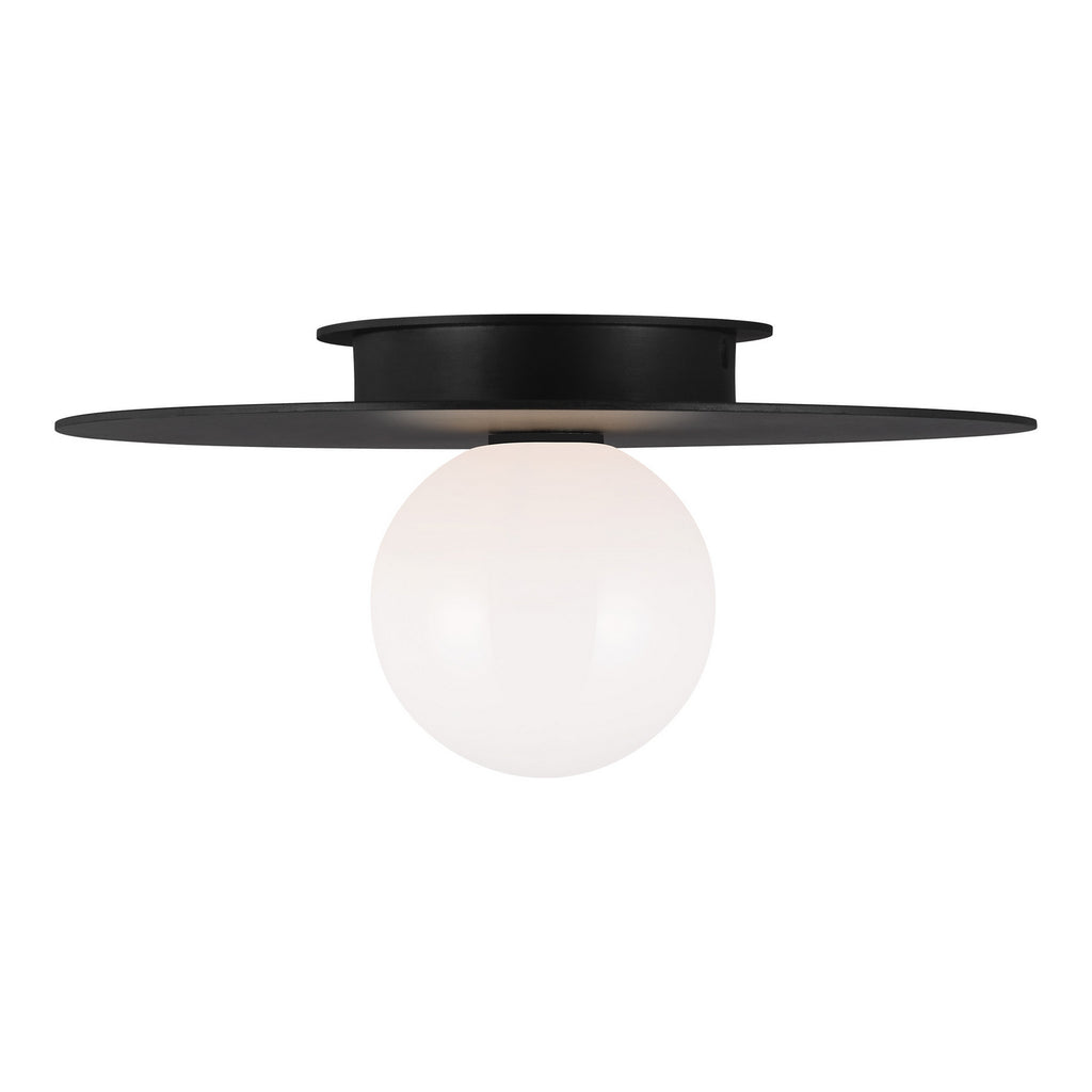 KF1011MBK Nodes 1 Light Semi Flush | Alternate Image