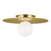 KF1021BBS Nodes 1 Light Semi Flush | Main Image
