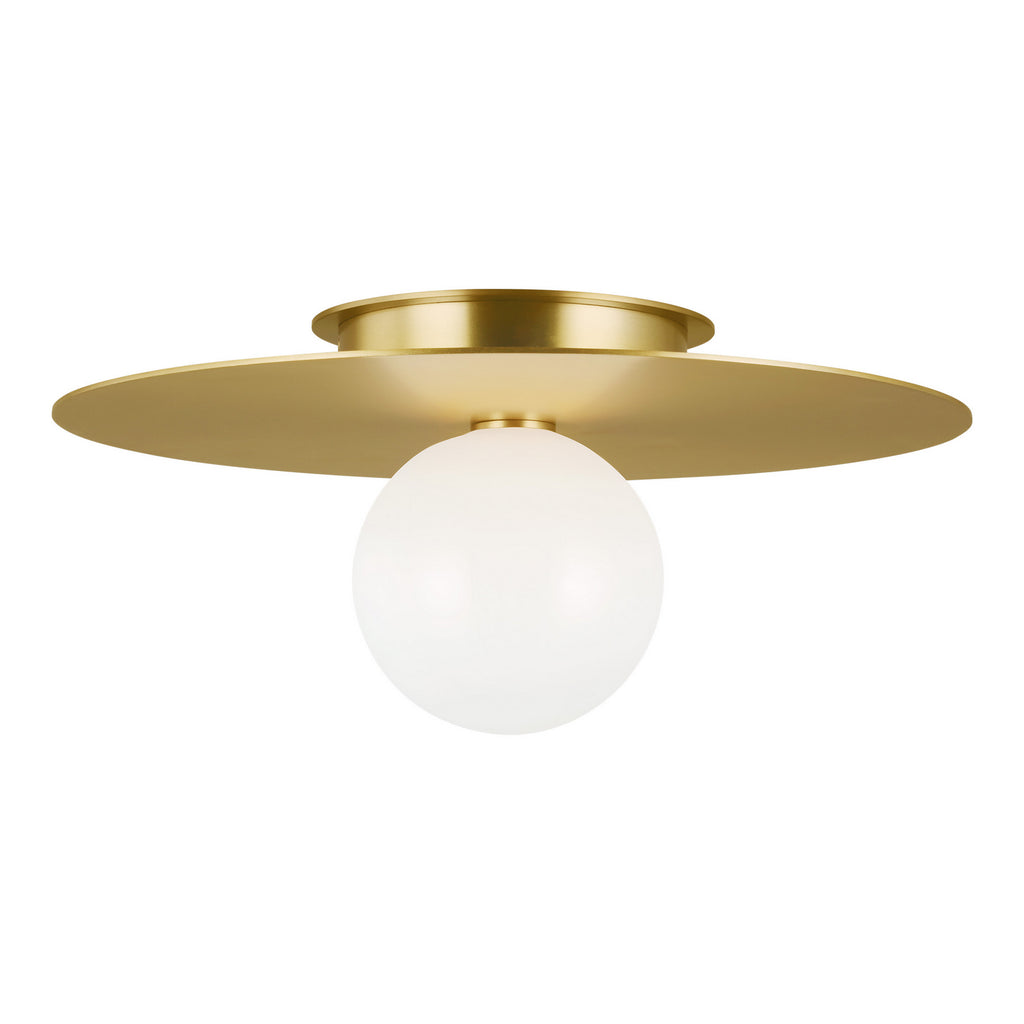 KF1021BBS Nodes 1 Light Semi Flush | Main Image