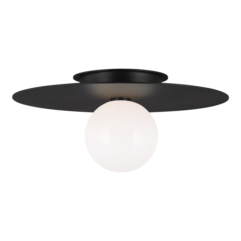 KF1021MBK Nodes 1 Light Semi Flush | Main Image