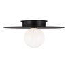 KF1021MBK Nodes 1 Light Semi Flush | Alternate Image
