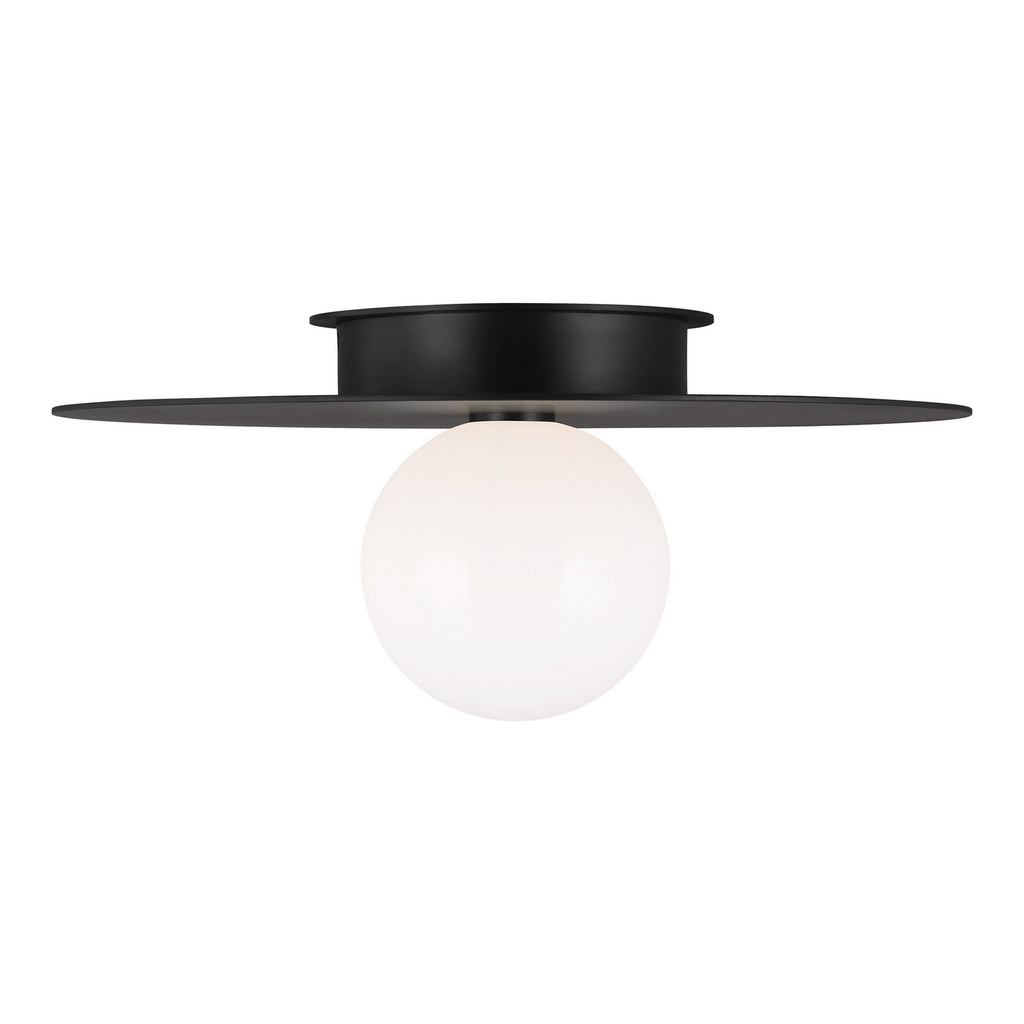 KF1021MBK Nodes 1 Light Semi Flush | Alternate Image