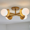 KF1034BBS Nodes 4 Light Semi Flush | Alternate Image
