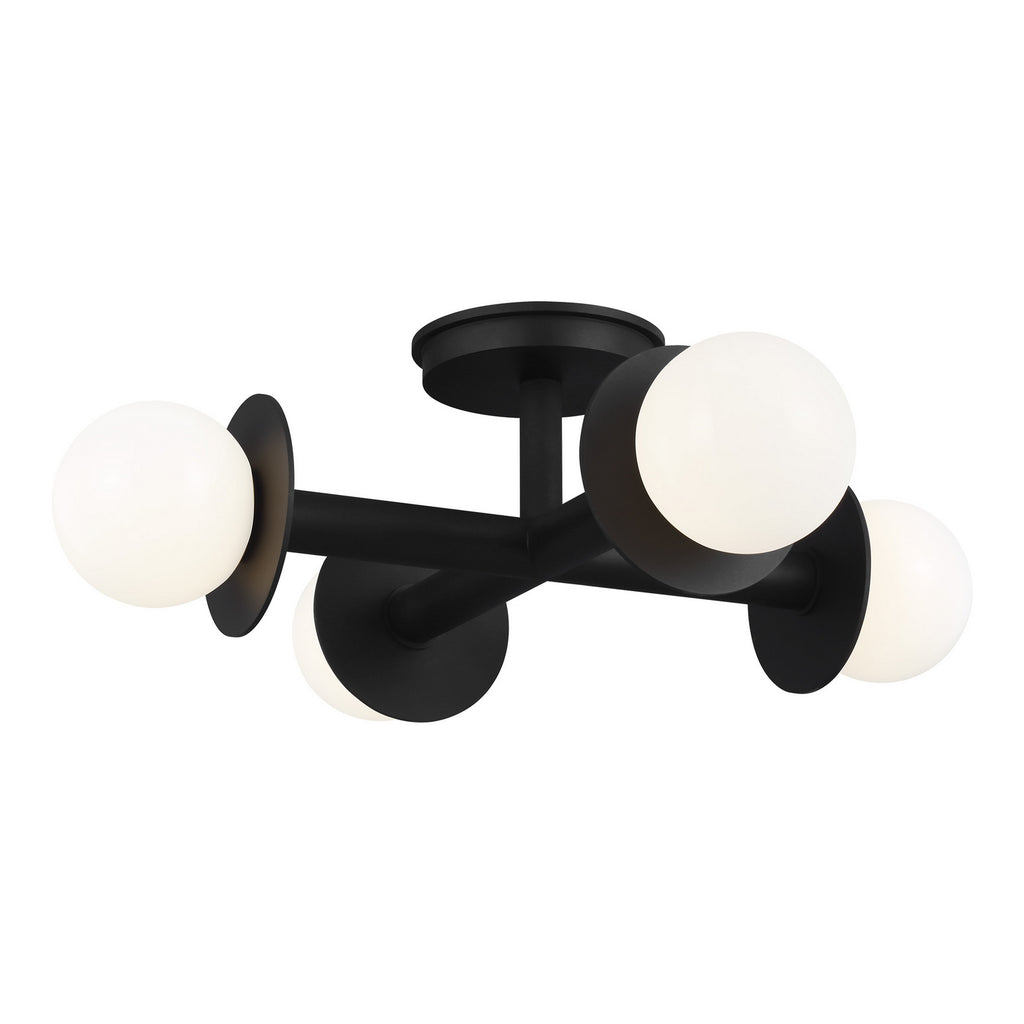 KF1034MBK Nodes 4 Light Semi Flush | Main Image