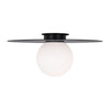 KF1101MBK Nodes 1 Light Semi Flush | Alternate Image