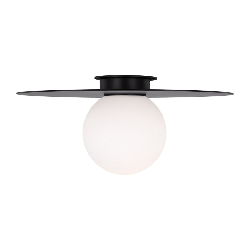 KF1101MBK Nodes 1 Light Semi Flush | Alternate Image