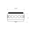 Crystorama Kirby 13.25'' Flush Mount - Product Dimensions