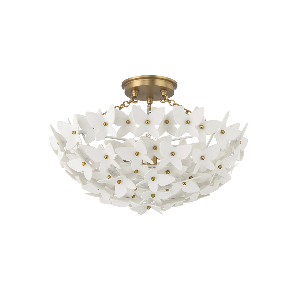 Crystorama Killian 17.25" Semi Flush Mount in Luxe Gold - Additional View