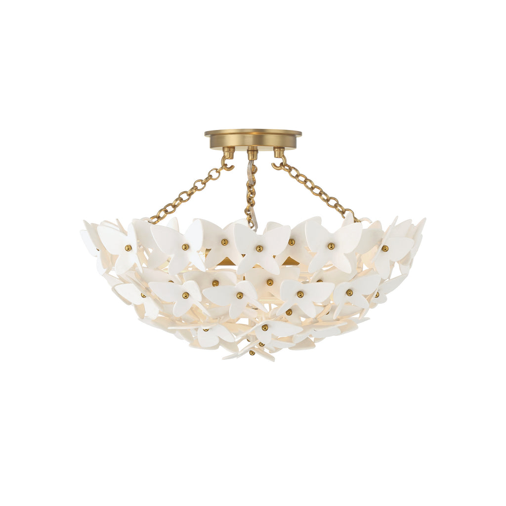 Crystorama Killian 17.25" Semi Flush Mount in Luxe Gold - Additional View