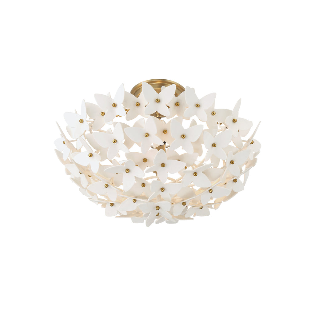 Crystorama Killian 17.25" Semi Flush Mount in Luxe Gold - Additional View