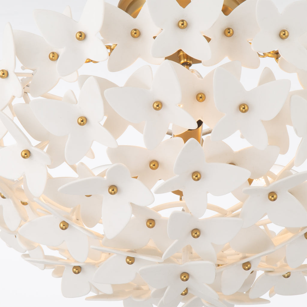 Crystorama Killian 17.25" Semi Flush Mount in Luxe Gold - Additional View
