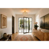Crystorama Killian 17.25" Semi Flush Mount in Luxe Gold - Lifestyle View