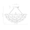Crystorama Killian 17.25" Semi Flush Mount - Product Dimensions