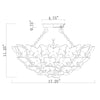 Crystorama Killian 17.25" Semi Flush Mount - Product Dimensions