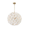 Crystorama Killian 22" Chandelier in Luxe Gold - Front View
