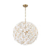 Crystorama Killian 22" Chandelier in Luxe Gold - Front View