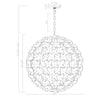 Crystorama Killian 22" Chandelier - Product Dimensions